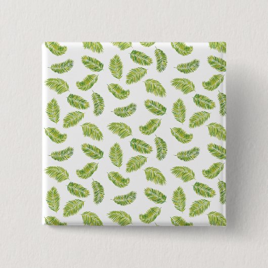 熱帯のヤシ 缶バッジ (正面)