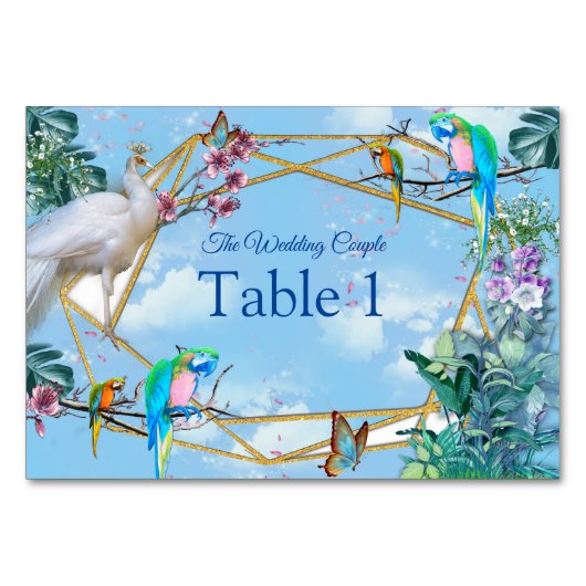 熱帯の亜寒帯景観 テーブルナンバー (正面)