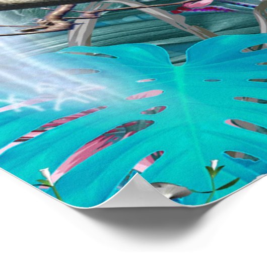 熱帯の亜寒帯景観 ポスター (角)