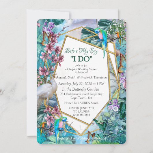 熱帯の亜寒帯景観 招待状 (正面)