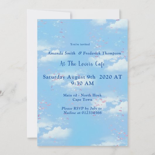 熱帯の亜寒帯景観 招待状 (裏面)