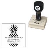 熱帯の住所スタンプ | pineappleスタンプ ラバースタンプ (押印)