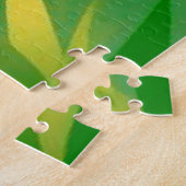 熱帯の光景を見た恐竜の漫画 ジグソーパズル (側面)