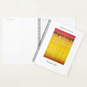 熱帯の夏とシルエットのココナッツの木 プランナー手帳 (ディスプレー)