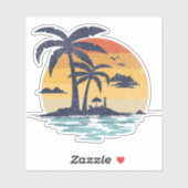 熱帯の夏のシーン シール (シート)