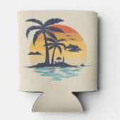 熱帯の夏のシーン 缶クーラー (裏面)