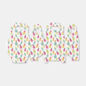 熱帯の夏のパイナップルパターン フェイバーボックス (折り畳みなし)