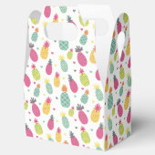 熱帯の夏のパイナップルパターン フェイバーボックス (オープン)