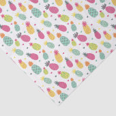 熱帯の夏のパイナップルパターン 薄葉紙 (詳細)