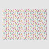 熱帯の夏のパイナップルパターン 薄葉紙 (正面)