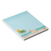 熱帯の夏のビーチ ノートパッド (アングル)