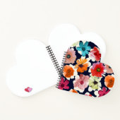 熱帯の夏 |カラフル花模様デザイン ノートブック (内部)