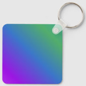 熱帯の夏(緑 – 青 – 紫のグラデーション) キーホルダー (裏面)