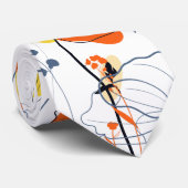 熱帯の夏 |美しい黄色の花模様デザイン ネクタイ (ロール)