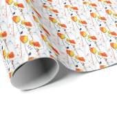 熱帯の夏 |美しい黄色の花模様デザイン ラッピングペーパー (ロールコーナー)