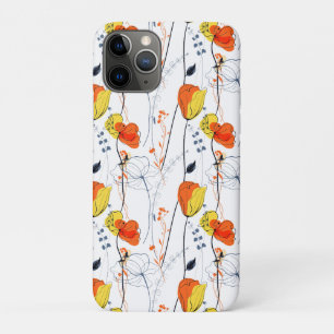 熱帯の夏 美しい黄色の花模様デザイン iPhone 11 PROケース