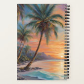 熱帯の夕日がGod Journalで過ごす ノートブック (裏面)