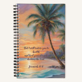 熱帯の夕日がGod Journalで過ごす ノートブック (正面)