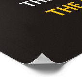 熱帯の夕日と引用文やる気を起こさせるプリント ポスター (角)