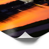 熱帯の夕日に見られるかわいいリス ポスター (コーナー)