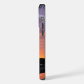 熱帯の夕日に見られるかわいいリス iPhoneケース (左側面)