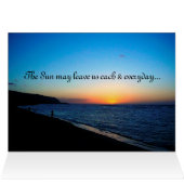 熱帯の夕日のビーチ (内部横(上))