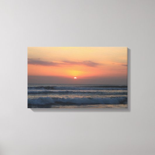 熱帯の夕日 キャンバスプリント (正面)