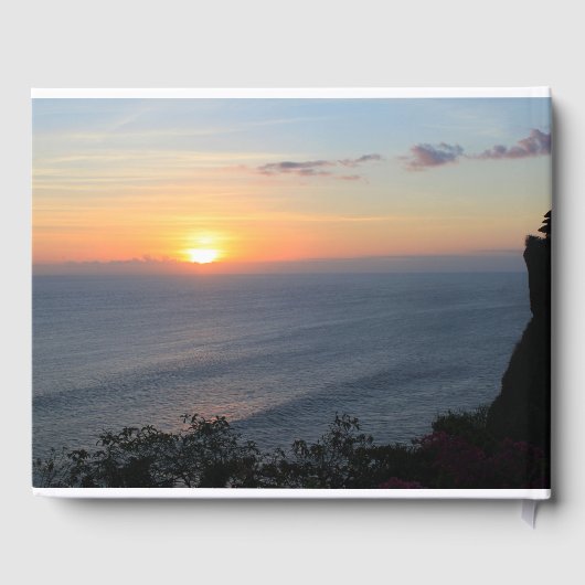 熱帯の夕日 ゲストブック (裏面)