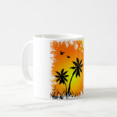 熱帯の夕日 コーヒーマグカップ (正面左)