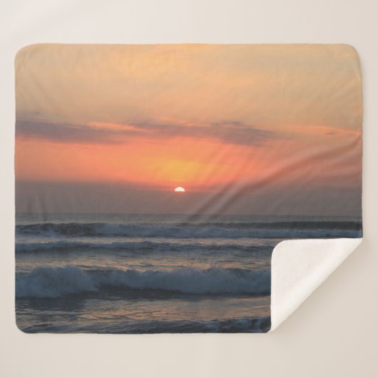 熱帯の夕日 シェルパブランケット (正面(横))