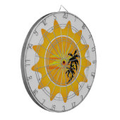 熱帯の夕日 ダーツボード (正面左)