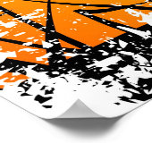 熱帯の夕日 ポスター (角)