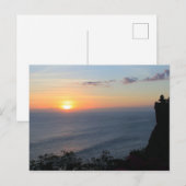 熱帯の夕日 ポストカード (正面/裏面)