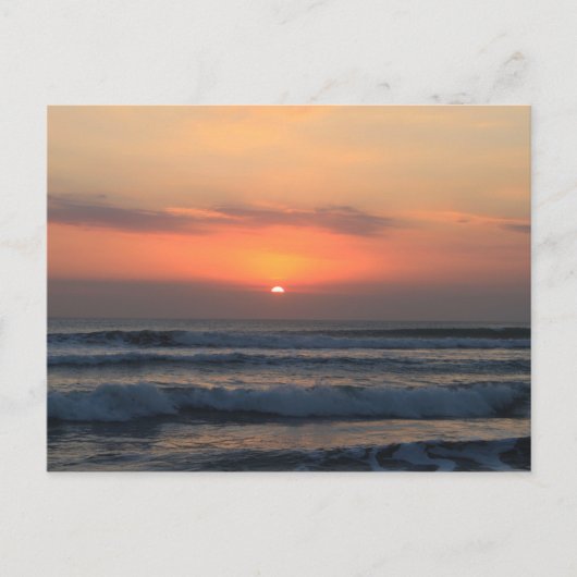 熱帯の夕日 ポストカード (正面)