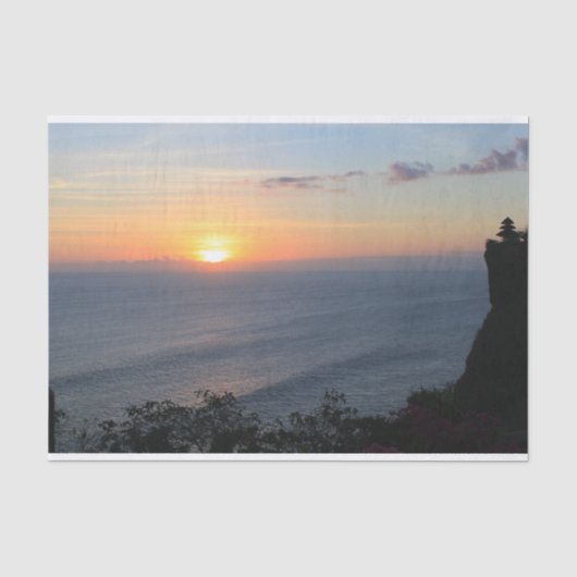 熱帯の夕日 薄葉紙 (正面)