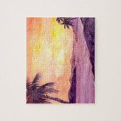 熱帯の夕日by Farida Greenfield ジグソーパズル (縦)