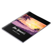 熱帯の夕日by Farida Greenfield ノートブック (左側)