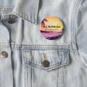 熱帯の夕日by Farida Greenfield 缶バッジ (インサイチュ)