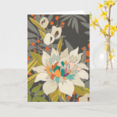 熱帯の夕暮れの花 カード (黄色い花)