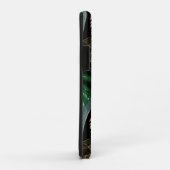 熱帯の夜のヴィンテージヤシ、バナナ、植物、黄金 Case-Mate iPhoneケース (裏面/右)