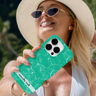 熱帯の太陽とクリスタ澄んルグリーンの水ケース – M Case-Mate iPhone 14 PROケース
