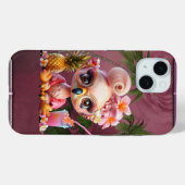 熱帯の寄生虫の甘いフラミンゴ Case-Mate iPhoneケース (裏面 (横))