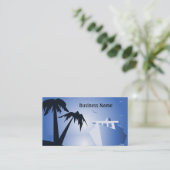 熱帯の島とクルーズライナー 名刺 (スタンド正面)