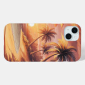 熱帯の島に沈む夕日 Case-Mate iPhoneケース (裏面 (横))