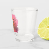 熱帯の島の母の花嫁ピンクID581 ショットグラス (右)