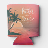 熱帯の島の母の花嫁ピンクID581 缶クーラー (裏面)