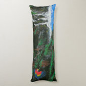 熱帯の島マッカウ、バブル太平洋の枕 ボディピロー (裏面 (縦))