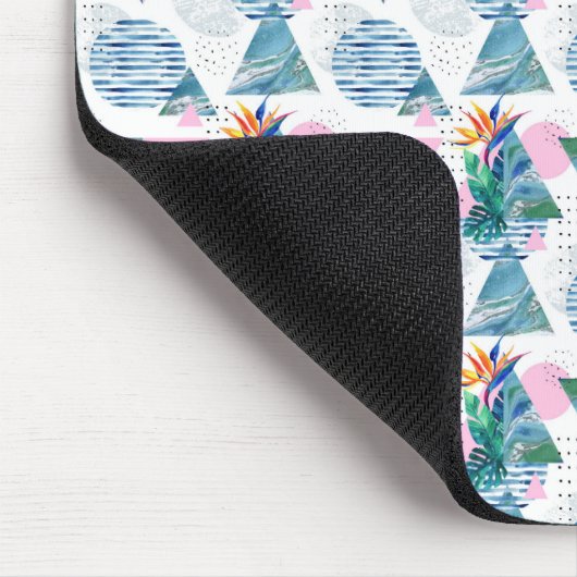 熱帯の幾何学的パターン マウスパッド (コーナー)