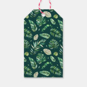 熱帯の幾何感謝していメッセージカード ギフトタグ (裏面)