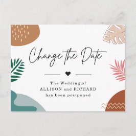 熱帯の延期された日モダン付抽象芸術の変更 ポストカード